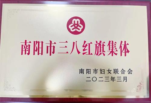 喜訊！我院榮獲“南陽市三八紅旗集體”榮譽(yù)稱號(hào)