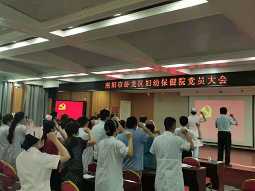 學(xué)黨史固初心 臥龍區(qū)婦幼保健院召開黨員大會(huì)